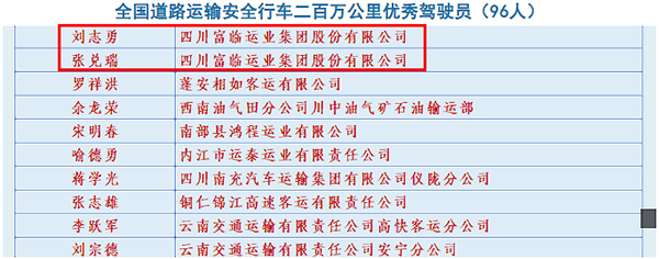 E:2023.1212.8喜讯！pg电子驾驶员刘志勇、张兑瑞荣获“全国道路运输安全行车二百万公里优秀驾驶员”称号官网20231208-01-截图.jpg